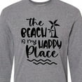 thumbnail image 4 of Inktastic Spring Break the Beach is My Happy Place Long Sleeve T-Shirt, 4 of 5