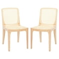 thumbnail image 2 of SAFAVIEH Couture Frank Natural Rattan Solid Dining Side Chair, Natural (Set of 2), 2 of 5