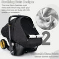 thumbnail image 5 of Waterproof Baby Car Seat Cover Compatible with Doona Car Seat and Stroller,Patented Windproof Car Seat Canopy for Boys & Girls, Keeps Babies Warm and Cozy(Black), 5 of 8