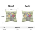 thumbnail image 6 of Spring Pillow Covers 18x18 Set of 2, Green Stripes Floral Farmhouse Throw Pillow Covers Colorful Flowers Decorative Spring Summer Pillowcase Decorations for Home Couch Sofa Outdoor, 6 of 6