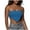 Blue-10, variant on Women’s Sweater Bandeau Tube Top Sexy Strapless Knitted Open Back Irregular Hem Pullover Clubwear Crop Tops