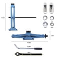 thumbnail image 3 of 2.5 Ton Scissor Jack and Tire Change Kit, 8-Piece Portable Car Jack Set with Ratchet for Sedans, SUVs, Minivans, 3 of 7
