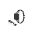 thumbnail image 2 of WorryFree Gadgets Metal Bling Band Compatible with Apple Watch Band 38mm 40mm 41mm iWatch Strap Wristband for Men Women iWatch Band Series 8 7 6 SE 5 4 3 2 1- Black, 2 of 2