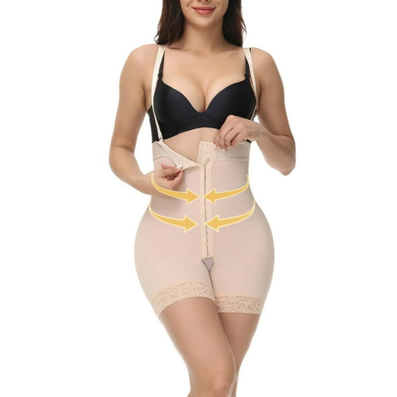 Aueoeo Shapewear Shorts for Women Comfortable Control High Waisted Body Shaper Shorts Seamless Underdress Thigh Slimmers