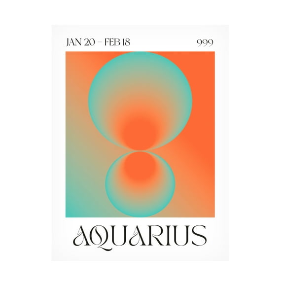 Trademark Fine Art Valeria Castillo Aquarius Canvas Wall Art