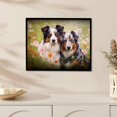 thumbnail image 3 of Nawypu Australian Shepherd Dog Poster Canvas Pictures Wall Art Decor Prints Printing For Living room/Home/Office With Framed, 3 of 4
