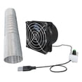 thumbnail image 3 of Wall Exhaust Fans Tree Houses Extractor Extractor Fan for Window Attic Office Single Fan 1M Tube, 3 of 8