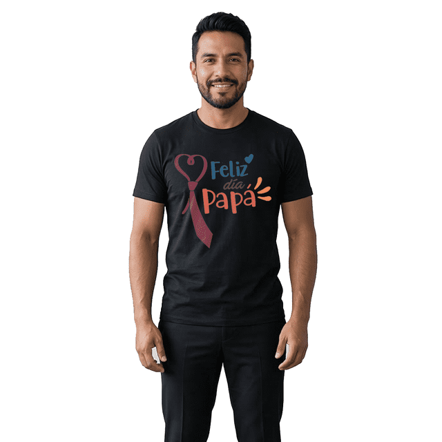 Playera Camiseta Para Papá Diseño Original Casual Regalo Día Padre Feliz Día Corbata