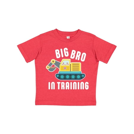 

Inktastic Big Bro in Training with Bulldozer Gift Toddler Boy Girl T-Shirt
