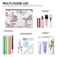 thumbnail image 4 of Susaid Beautiful Butterfly Print Makeup Mini Bags for Women Multi Color Cosmetics Bag Travel Toiletry Bag Pencil Pouch Blank Makeup Bags with Zipper, 4 of 7