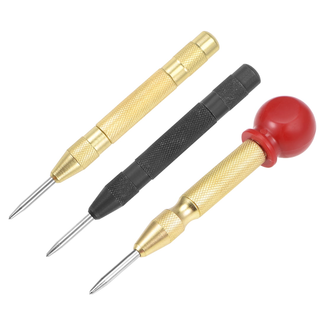 Uxcell 5" Adjustable CrV Steel Brass Automatic Center Hole Punch