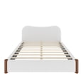 thumbnail image 3 of MODERNLUXE Queen Size Platform Bed, Upholstery Bed, White, 3 of 8