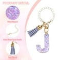 thumbnail image 3 of Accesorios de Charm de Letra Uxcell para Llaveros, Charm de Mango, Letra Inicial Linda con Borla para Taza Stanley, Mujer, Letra Morada J, 3 of 7
