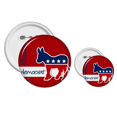 thumbnail image 1 of Estados Unidos el burro emblema demócrata Insignia insignia botón diseño conjunto, 1 of 3