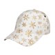 thumbnail image 1 of Fotbe gold Snowflake print Gorro Clásico de Béisbol, Gorra Ajustable con Broche Snapback, Gorro de Exterior de Algodón Suave, 1 of 6