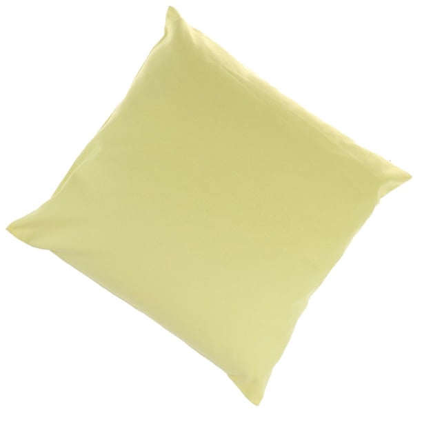 Funda de almohada Baoblaze Cojín de algodón puro Amarillo 18x18 pulgadas
