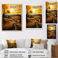 thumbnail image 4 of Designart "Countryside Golden landscape IV" Landscape & Nature Floater Framed Canvas Art Print, 4 of 7