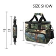 thumbnail image 3 of FORMRS Insulated Cooler Bag 24 Cans Capacity Soft Leakproof Lunch Box with Side Pockets, Retro Pine Tree, 3 of 7
