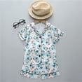 thumbnail image 4 of Toddler Boys Summer Cartoon Print Short Sleeve Sleepwear Outfits Pajamas Clothes Size 2-3T, 4 of 4