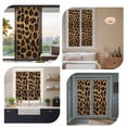 thumbnail image 6 of Fashion Wild Animal Window Privacy Film Vintage Brown Leopard Print Decorative Glass Window Film UV Blocking Static Cling Non-Adhesive Sticker Covering for Home Door 17.7 x 78.7 inches, 6 of 8