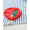 thumbnail image 6 of HILEELANG 100% Cotton Girls Long Sleeve Dress with NavyUnicorn ,NavyStripeDog,StripeStrawberry and FloralPumpkin – Ages 2-7, 6 of 8