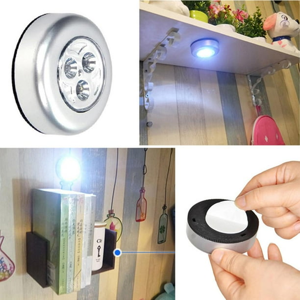 Luz de noche de techo de coche de emergencia Touch 3 LED para gabinete de maletero automático Ehuebsd Accesorios para autos y motos