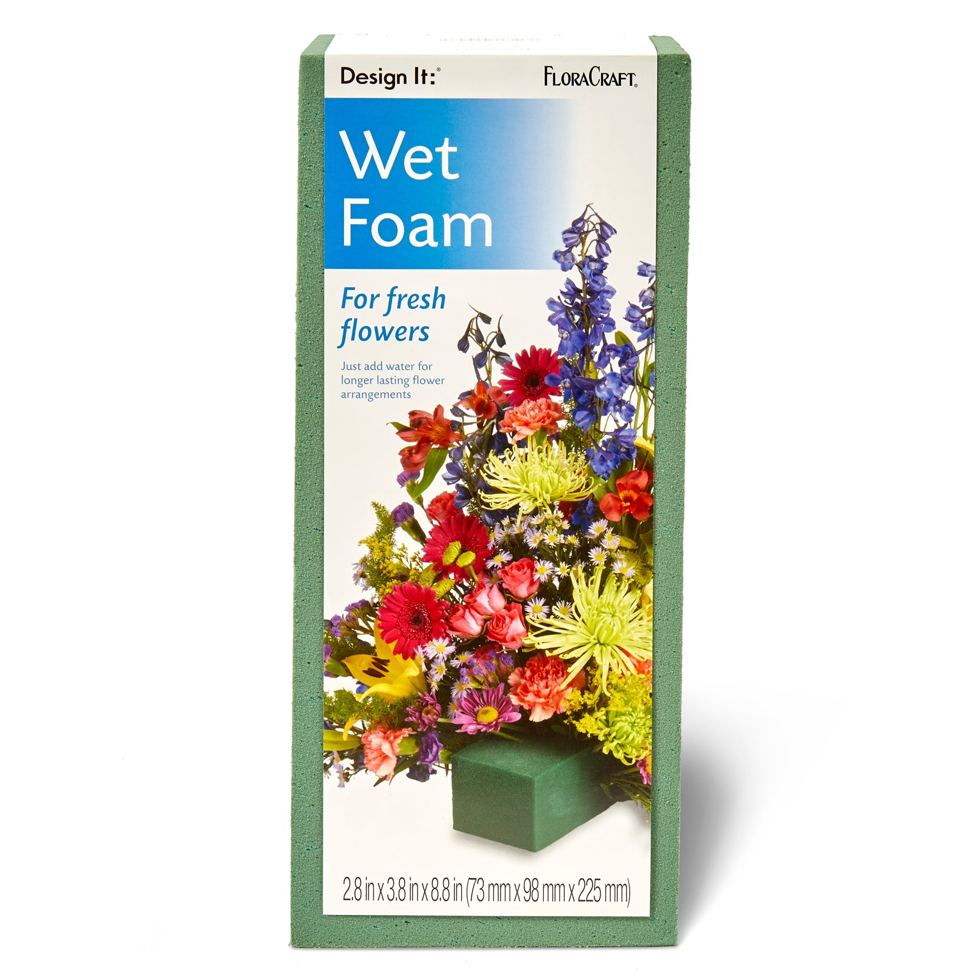 FloraCraft Floral Dry Foam Cone 3.8 Inch x 8.8 Inch Green 