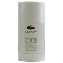 LACOSTE EAU DE LACOSTE L.12.12 BLANC by Lacoste STICK 2.4 OZ - Walmart.com