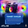 thumbnail image 6 of Periphio Atlas Gaming PC, AMD Ryzen 5 5600G up to 4.4GHz with Radeon RX Vega 7 Graphics (Gaming Optimized), 16GB RAM, 1TB SSD, WiFi, Windows 11 Desktop, White, Full Battlestation, 6 of 8