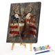 thumbnail image 1 of Cuadros Decorativos Kit de pintura DIY por número serie de animales ciervos sin marco para decoración del hogar Wdftyju embutido en tela, 1 of 9