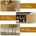thumbnail image 3 of Yeshouse Mueble para TV de 120 cm con puertas corredizas y almacenamiento, consola multimedia de madera para televisores de hasta 203 cm, ideal para sala, dormitorio y pasillo, 3 of 7