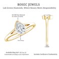 thumbnail image 5 of Rosec Jewels Lab Grown Diamond Bezel Setting Engagement Ring - 0.6 Carat - EF-VS Quality, 18K Yellow Gold, US 12.00, 5 of 8