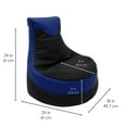 thumbnail image 3 of Factory Direct Partners SoftScape Little Gamer Kids Bean Bag, Black Blue, 3 of 5