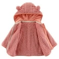 thumbnail image 3 of Hotiary Infant Baby Boys Girls Fleece Hooded Jacket Coat with Bear Ears Toddler Warm Solid Color Zipper up Outwear Kids Fall Winter Clothes for 6 Months-6 Years, 3 of 8