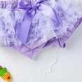 thumbnail image 4 of Timegard Newborn Girls Baby Clothes Toddler Cute Cotton Comfy Ruffle Shorts with Bow Tie 0-24 Months, 4 of 8