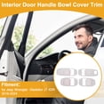 thumbnail image 2 of Cubierta de Tazón de Mango de Puerta Interior para Jeep Wrangler Gladiator JT 4DR 2018-2024 Marco de Decoración de Mango de Puerta Interior Blanco ABS 4 Pcs, 2 of 6