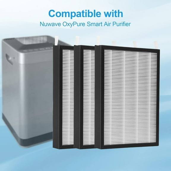 3 Packs HEPA Carbon Combo Filters for Large Area OxyPure Purifier 47001-47004