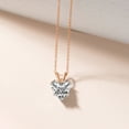 thumbnail image 4 of 6 Carat Heart IGI Certified Lab Grown Diamond Pendant Necklace For Women | FG-VS Solitaire Pendant Necklace 18K Yellow Gold | Quartze Split Bail, 4 of 7