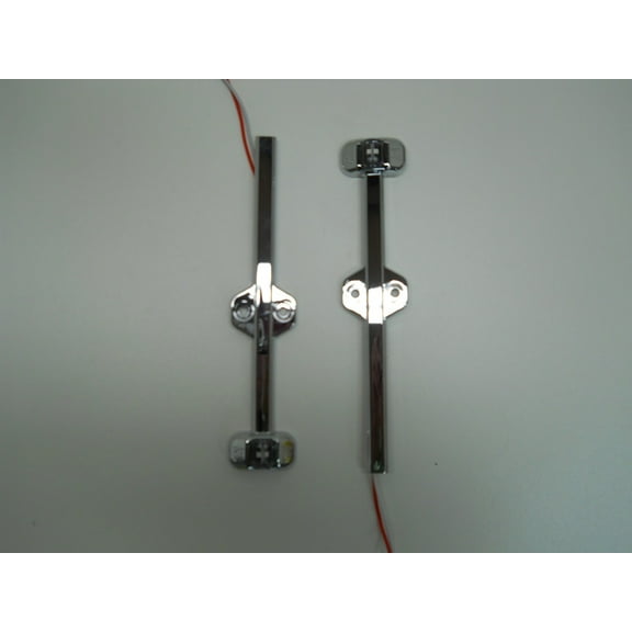 1 Pair Tecniq Red/Amber Trailer Fender marker light chrome case LED clearance