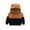 01 Brown, variant on Awdenio Girls' Tops, Tees & Shirts Children's Baby Boys Girls Hooded Sweater Color Matching Cute Warm Plush Baby Jacket Pullover