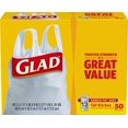 thumbnail image 1 of Bolsas de basura Glad Tall Kitchen con asa, 13 galones, 50 quilates x 4, 1 of 7