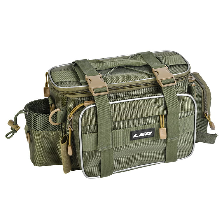 Multifunctional Fishing Tackle Bag Outdoor Sports Single Shoulder Bag  Crossbody Bag Waist Pack Fishing Lures Tackle Gear Utility Storage Bag 