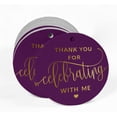 thumbnail image 2 of Inkdotpot Pack Of 50 Thank You For Celebrating With Me Birthday Favor Paper Tags Craft Real Gold Foil Hang Tags, 2 of 6