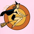 thumbnail image 3 of CafePress - Retro Witch T Shirt - Light T-Shirt Kids XS-XL, 3 of 4