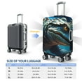 thumbnail image 6 of Daiia Starry Sky Colorful Crocodile A Luggage Cover, Thickened Washable Travel Luggage Covers, Elastic Unique Baggage Covers for 18-20 inch Luggage-X-Large, 6 of 9