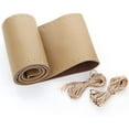 thumbnail image 1 of Leather Car Steering Wheel Cover Lace Up, Stitch On Wrap (Size L4, Beige), 1 of 7