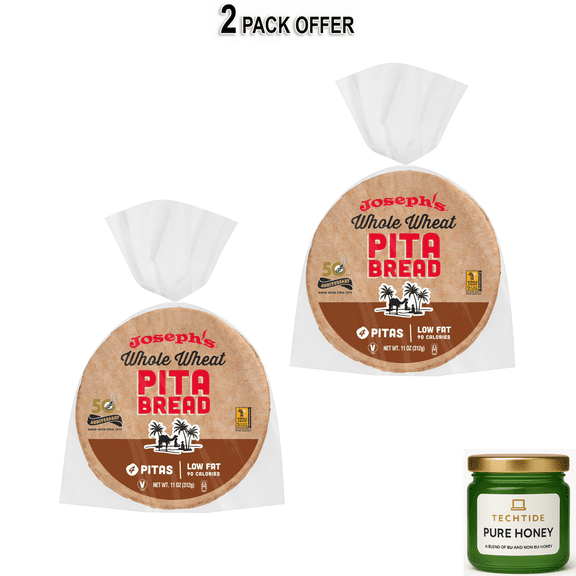 Joseph's Whole Wheat Pita Bread, 4 Count, 11 oz