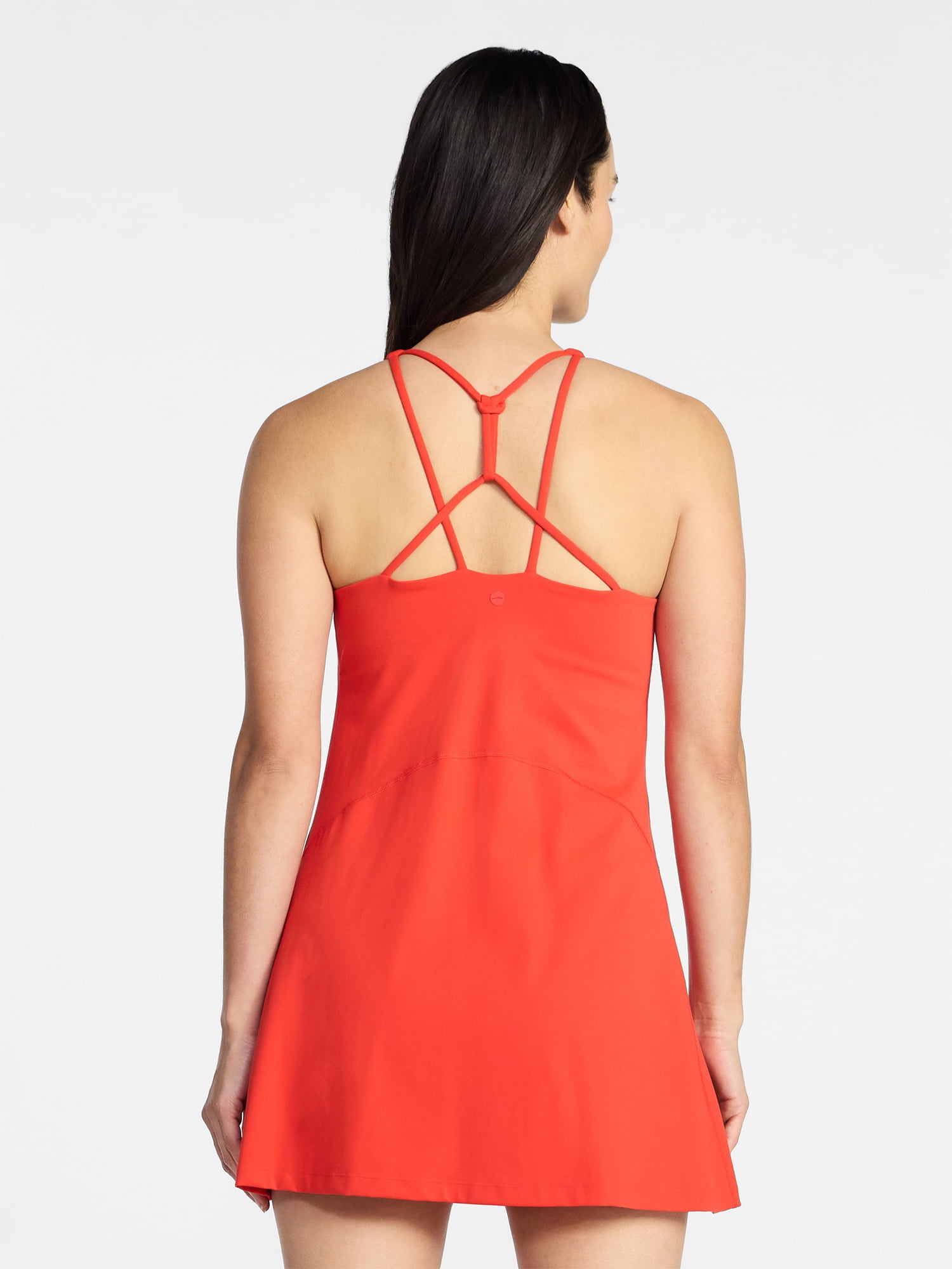Avia Women's Strappy Knot Back Active Tennis Dress, Sizes XS-XXXL