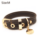 thumbnail image 2 of Collar de cuero para perro, suave, duradero, resistente al agua, ajustable, 2 of 6