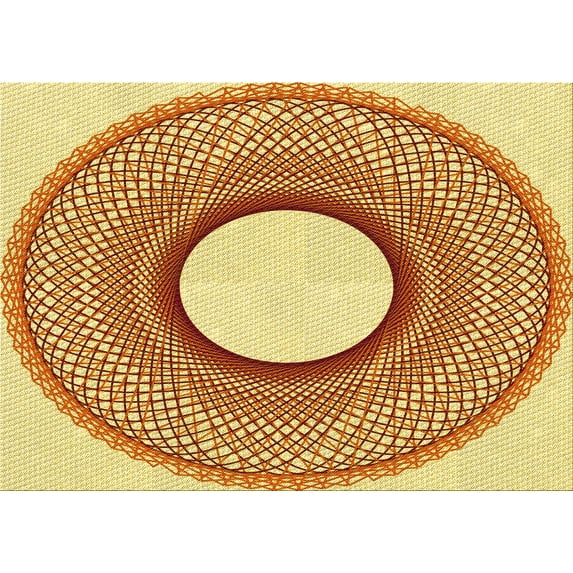 Ahgly Company Machine Washable Indoor Rectangle Transitional Mahogany Brown Area Rugs, 4' x 6'